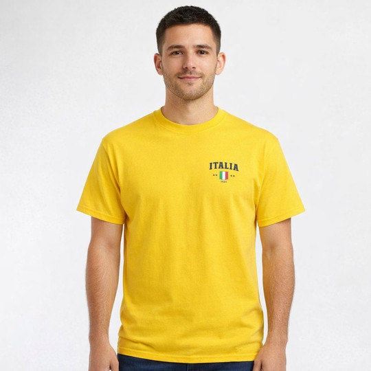 Italy Themed Graphic T-shirt 11380-CLIT