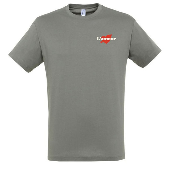 Needen 11380-N1DA - Unisex 'L'amour' Design T-Shirt mit Aufdruck