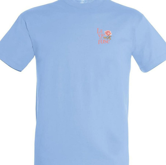 Needen 11380-N1LRS - Bedrucktes 'La vie en rose' T-Shirt