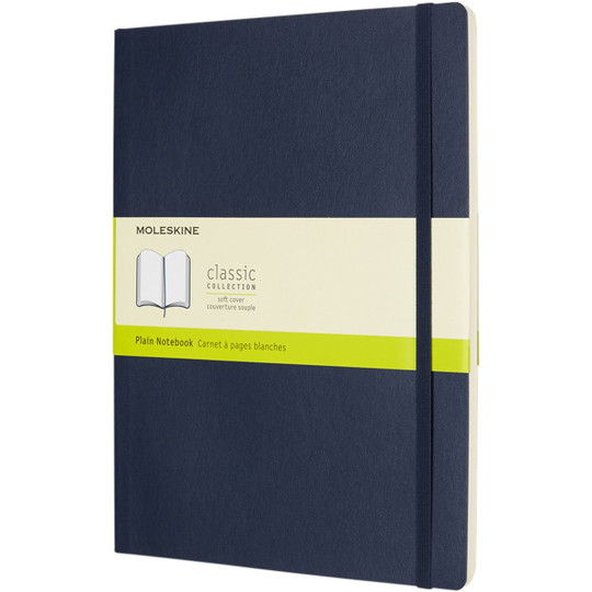 Moleskine 107181 - Classic XL soft cover notebook - plain