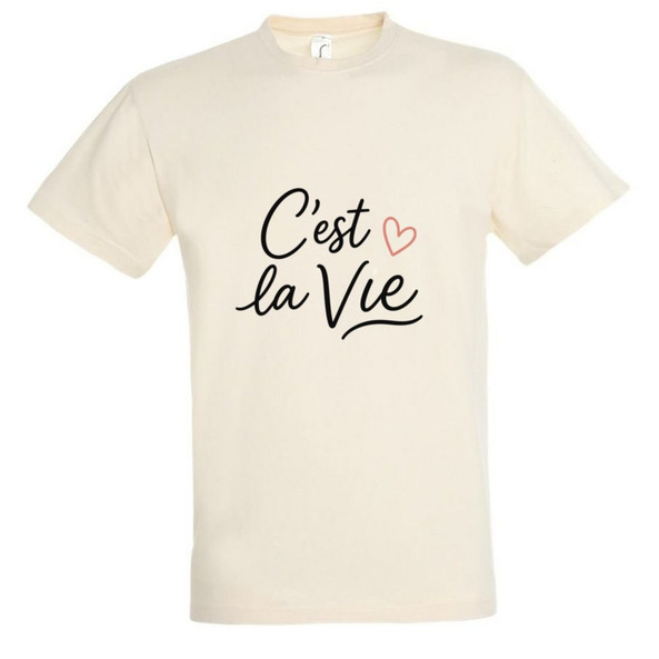 Needen 11380-N1LCV-F - T-Shirt C'est la vie Front
