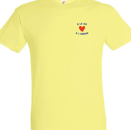 Needen 11380-N1LV-F - T-shirt Stampata 'À la vie à l'amour'