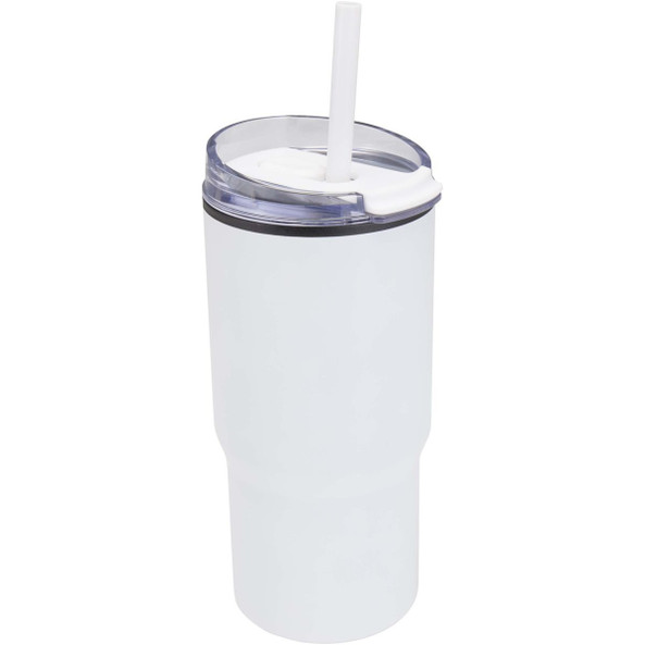 Westin 540 ml RCS recycled double wall insulated tumbler with straw - EgotierPro 100959