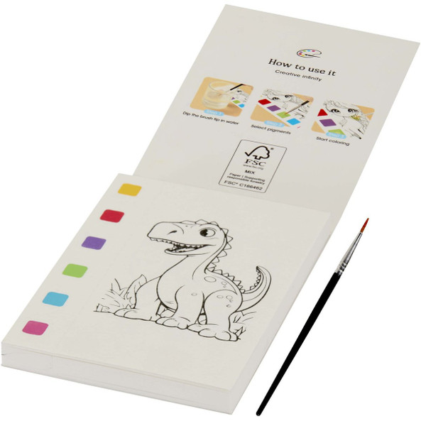 Quell colouring book and water brush pen set - EgotierPro 106441