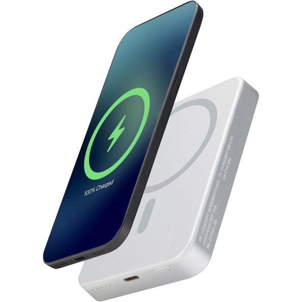 Batterie externe magnétique Avis 10 000 mAh en aluminium recyclé RCS - EgotierPro 124445