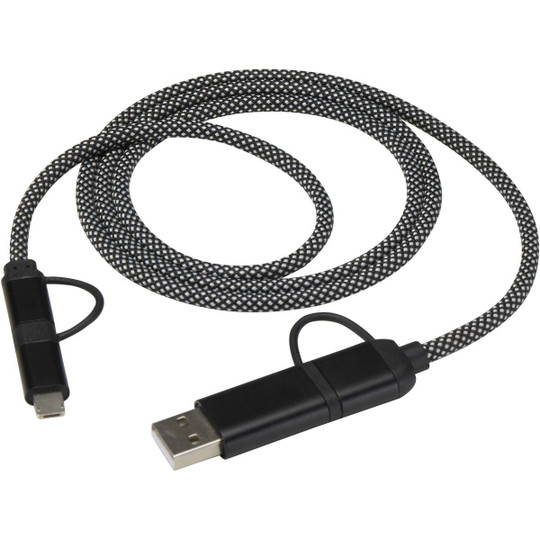 SMART 65 W, 100 cm, RCS certificeret magnetisk 5-i-1 lade kabel - EgotierPro 124495