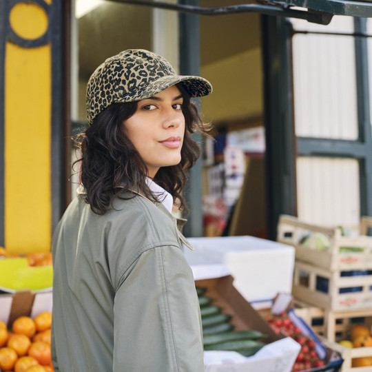 BEECHFIELD BF110 - LEOPARD PRINT 6 PANEL CAP
