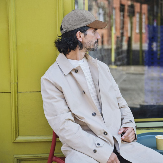 BEECHFIELD BF627 - SUEDE PEAK HERRINGBONE CAP