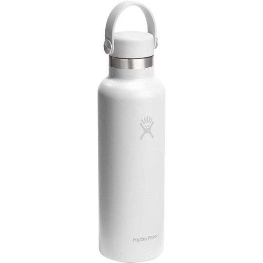 Hydro Flask 100989 - Standard Mouth 621 ml insulated stainless steel water bottle with straw cap