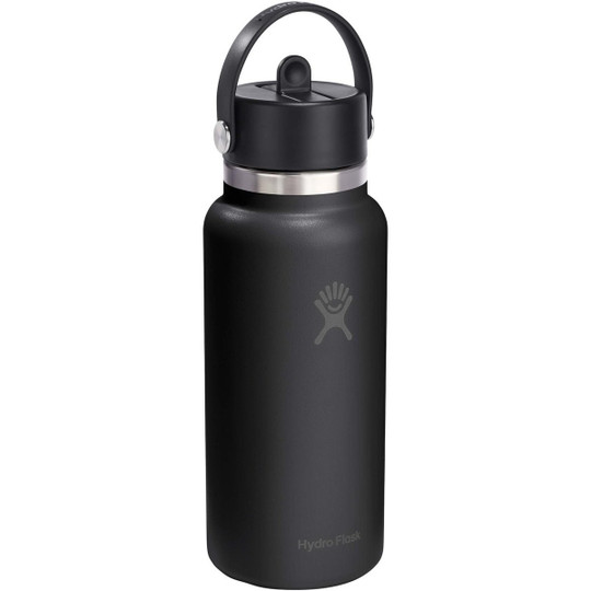 Hydro Flask 100992 - Wide Mouth 946 ml insulated stainless steel water bottle with straw cap