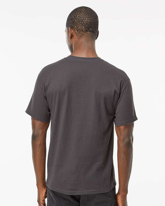 M & O Knits 5500 T-SHIRT FILÉ à LANNEAU