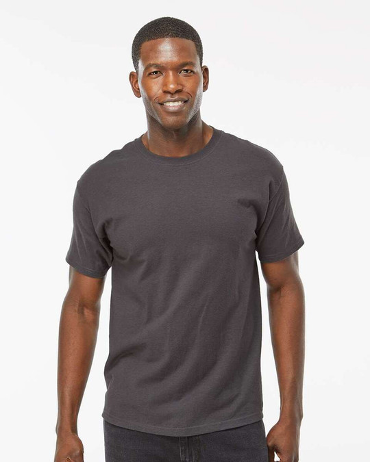 M & O Knits 5500 T-SHIRT FILÉ à LANNEAU