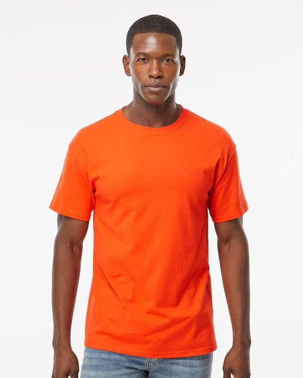 M & O Knits 5500 T-SHIRT FILÉ à LANNEAU