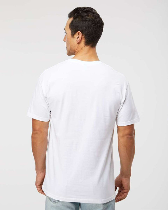 M & O Knits 5500 T-SHIRT FILÉ à LANNEAU