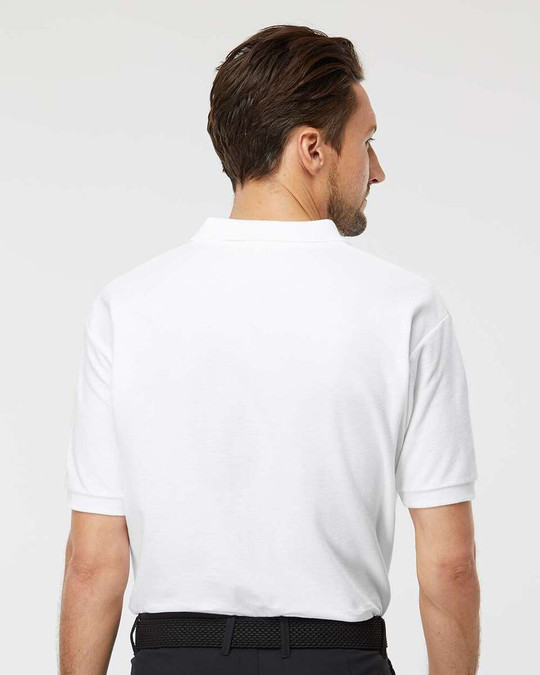 M & O Knits 7002 S/S COMBED RING SPUN PIQUÉ POLO