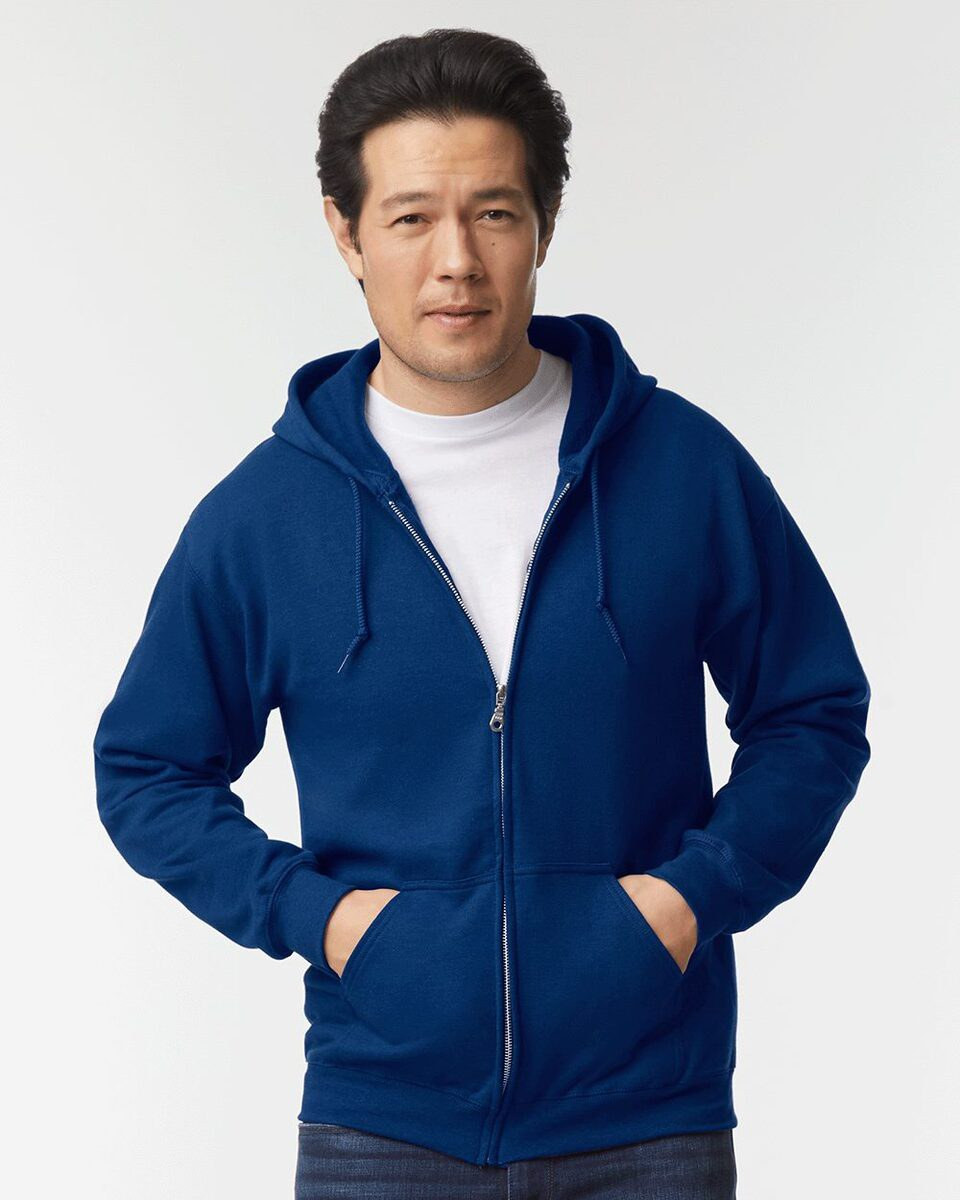 Gildan 18600 - FULL ZIP HOODED SWEATSHIRT 8 oz.