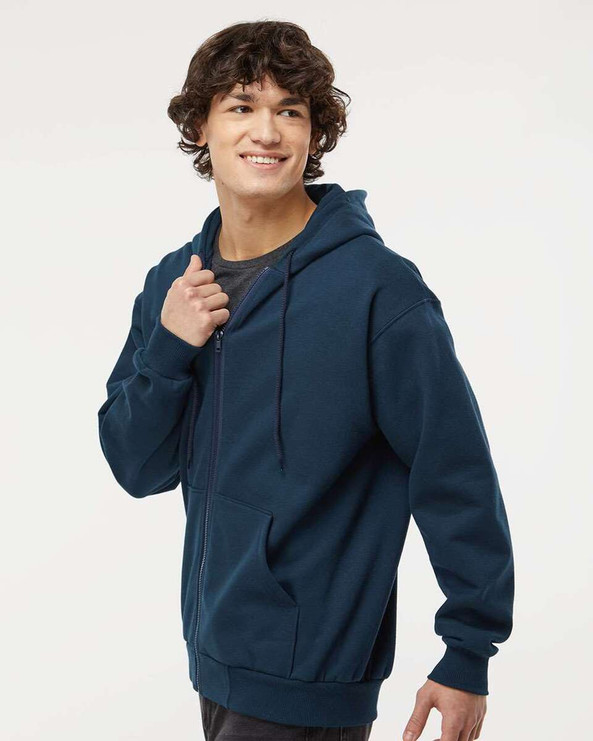 King Fashion KF9017 FULL ZIP HOODED SWEAT - 15 oz.
