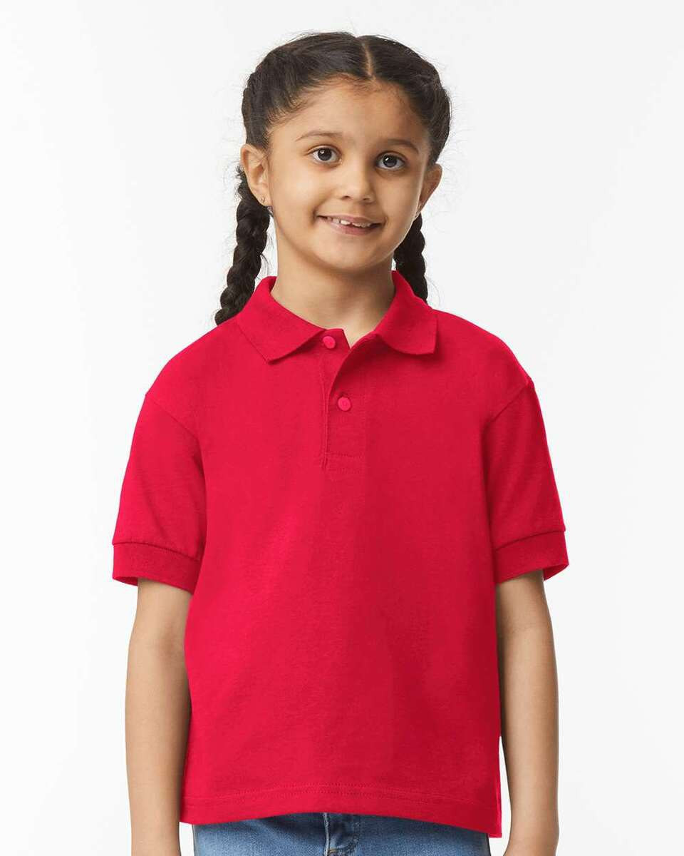 Gildan 8800B - YOUTH S/S JERSEY POLO JUNIOR 6 oz.