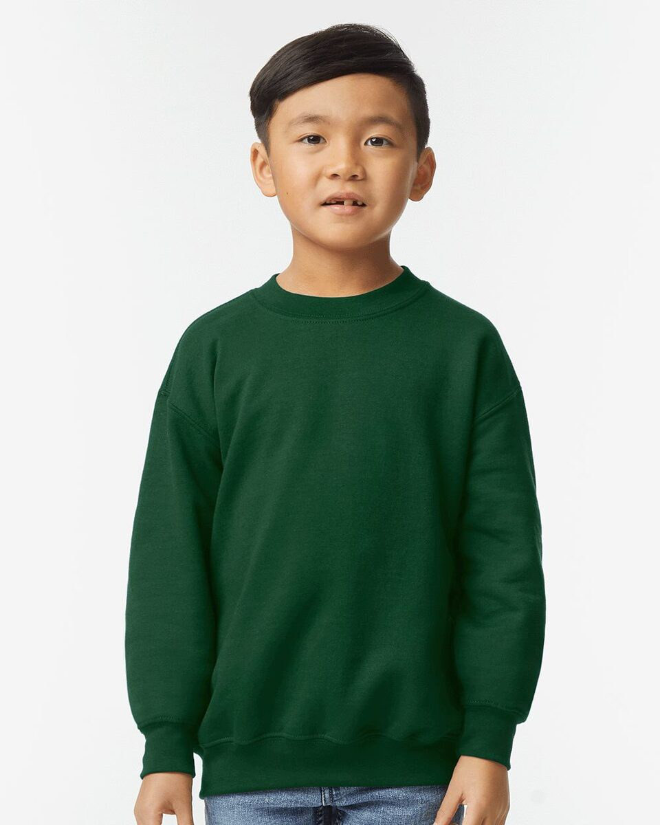 Gildan 18000B - YOUTH CREWNECK SWEATSHIRT 8 oz