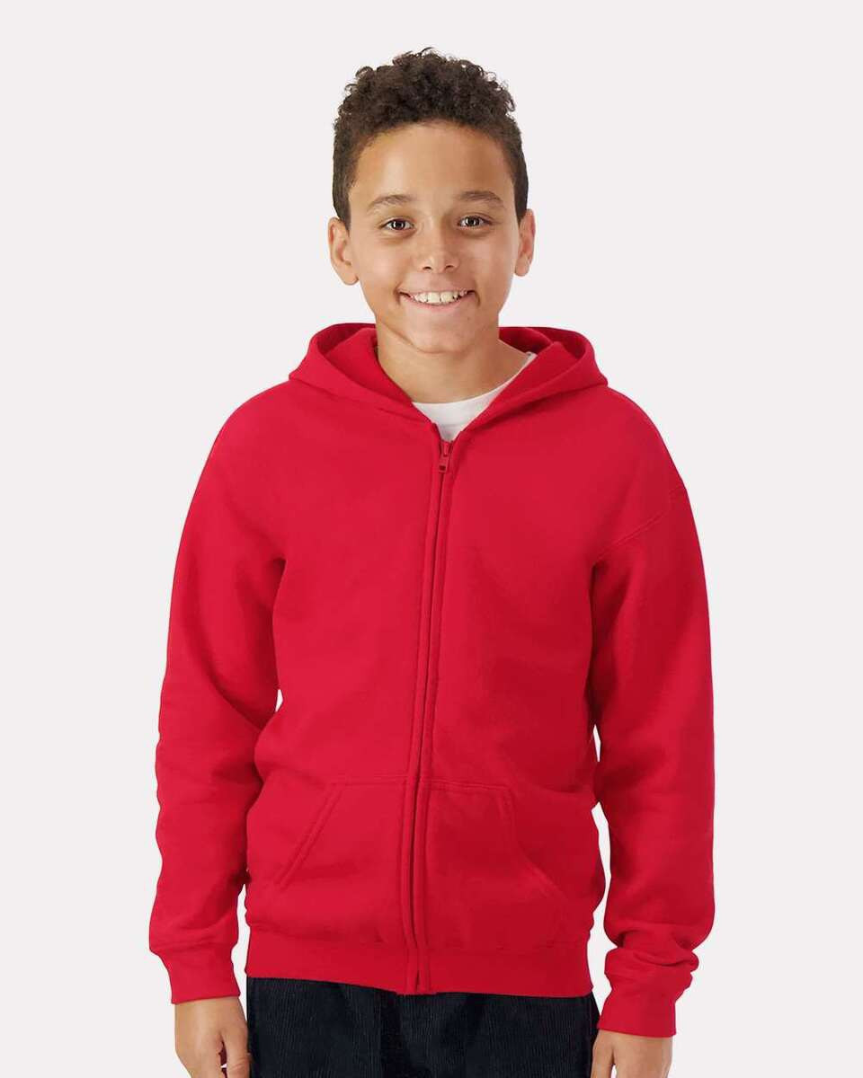 Gildan 18600B - FULL ZIP HOODED SWEATSHIRT 8 oz.