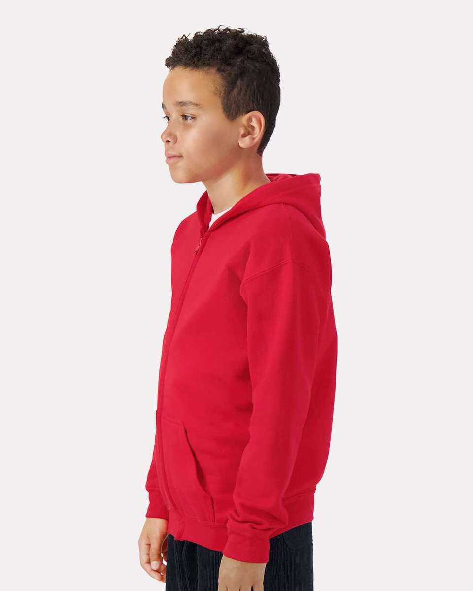 Gildan 18600B - FULL ZIP HOODED SWEATSHIRT 8 oz.