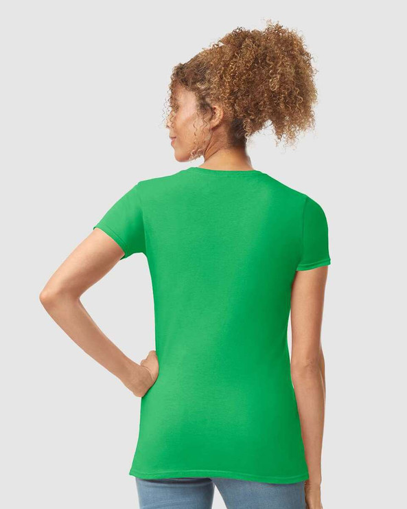 Gildan 64000L - Fitted Ring Spun T-Shirt FOR WOMEN