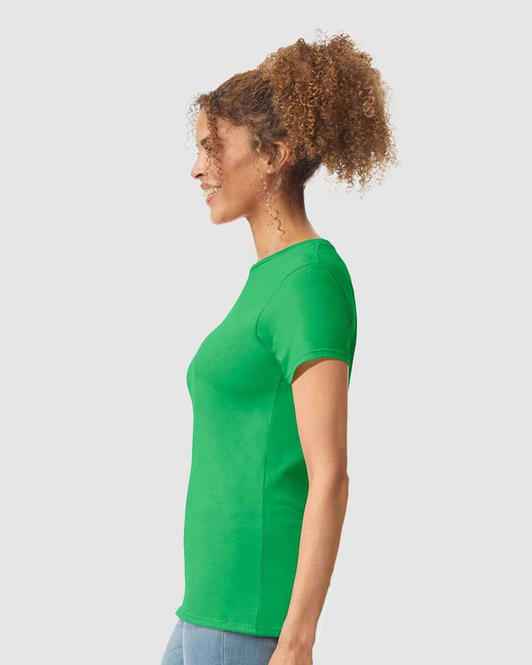 Gildan 64000L - Fitted Ring Spun T-Shirt FOR WOMEN