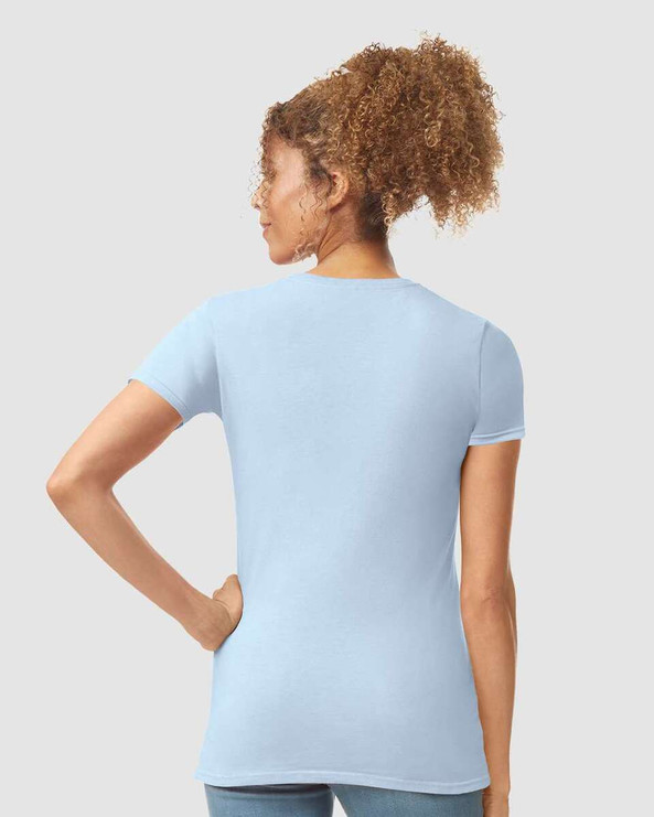 Gildan 64000L - Fitted Ring Spun T-Shirt FOR WOMEN