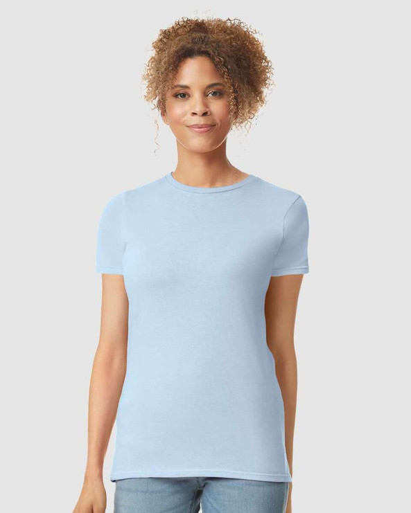 Gildan 64000L - Fitted Ring Spun T-Shirt FOR WOMEN