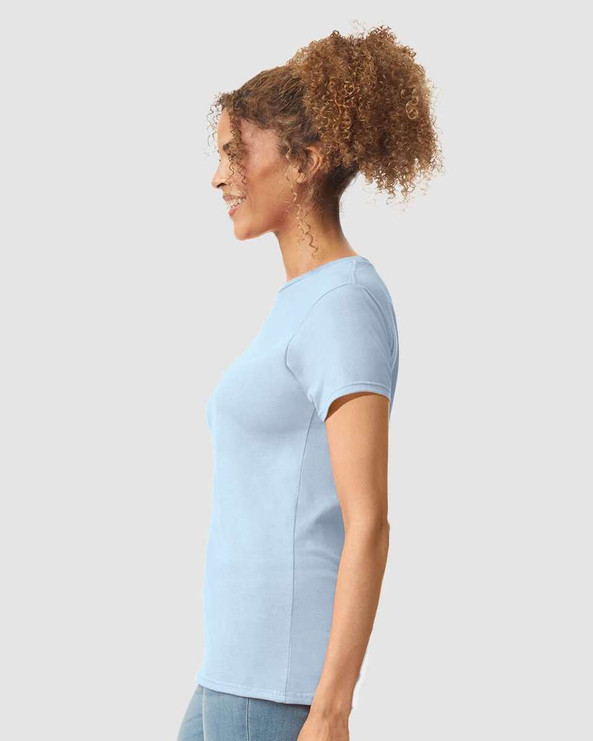 Gildan 64000L - Fitted Ring Spun T-Shirt FOR WOMEN