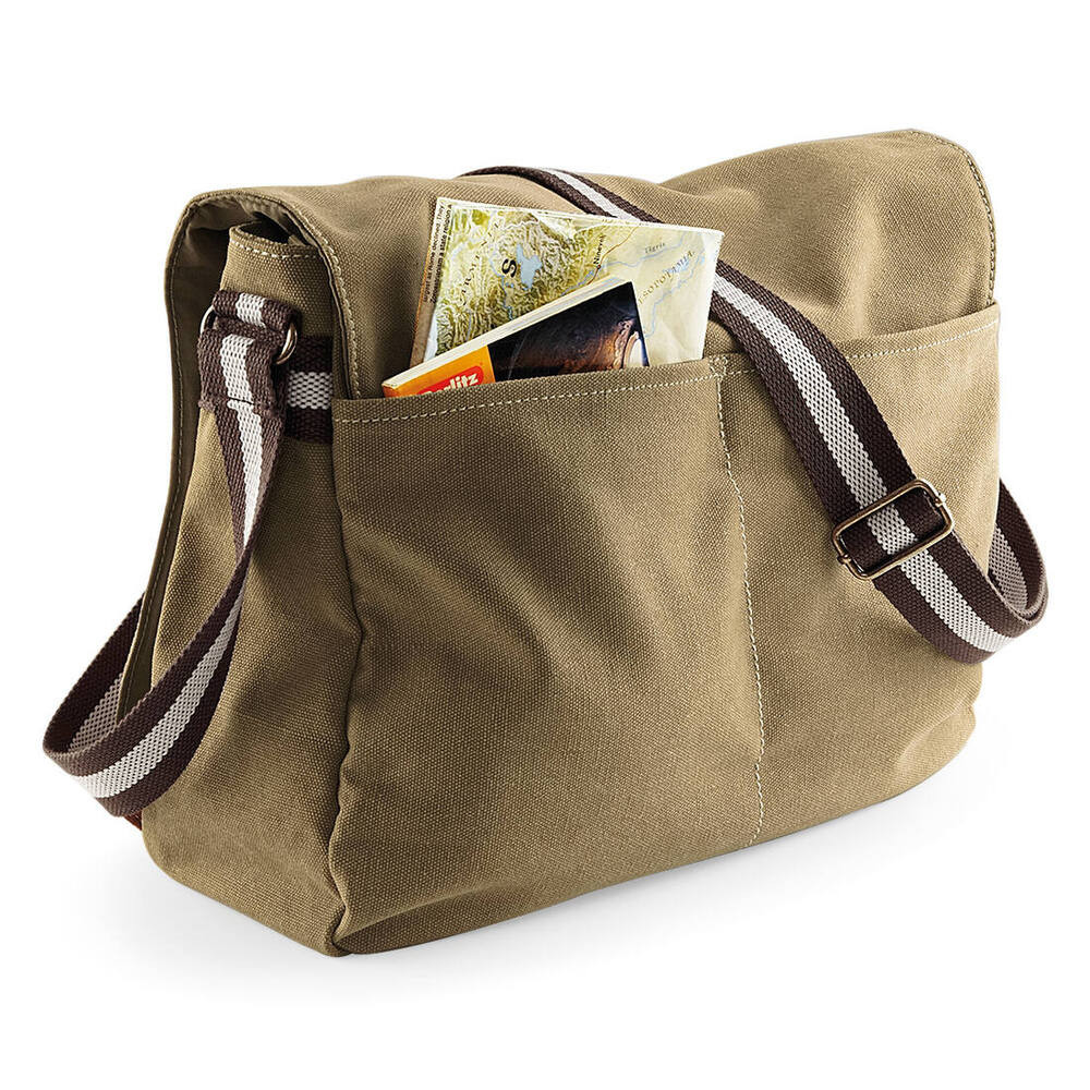 Quadra QD610 - Borsa Da Postino Vintage In Tela