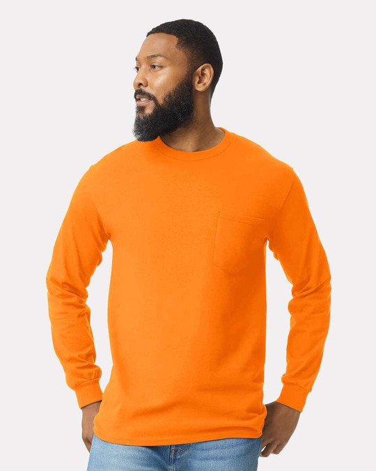 Gildan 2410 - Camiseta de manga larga para hombres
