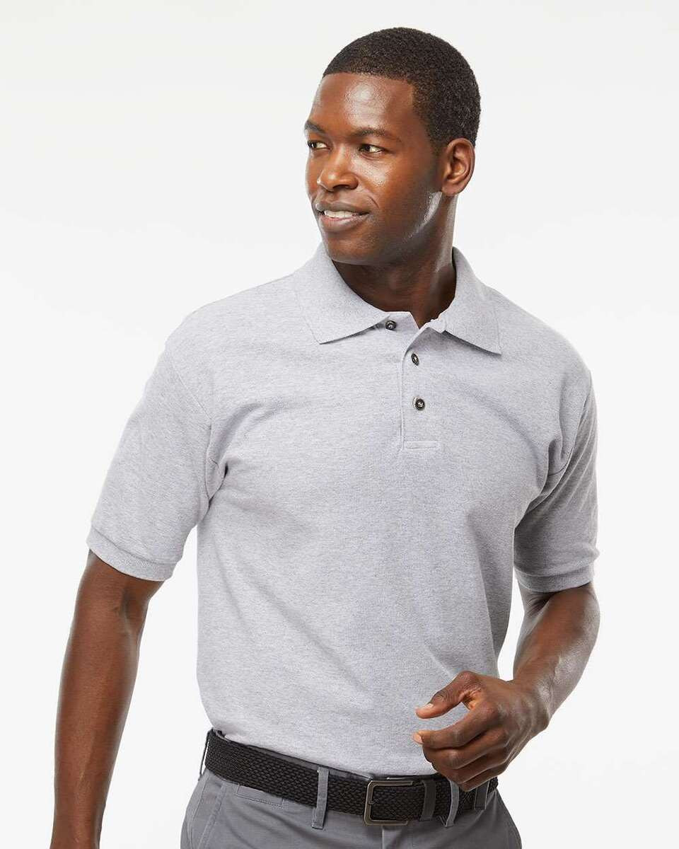 M & O Knits 7002 S/S COMBED RING SPUN PIQUÉ POLO