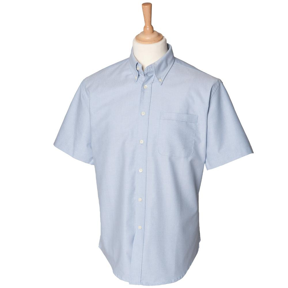 Henbury HB515 - Kortärmad klassisk Oxford-skjorta