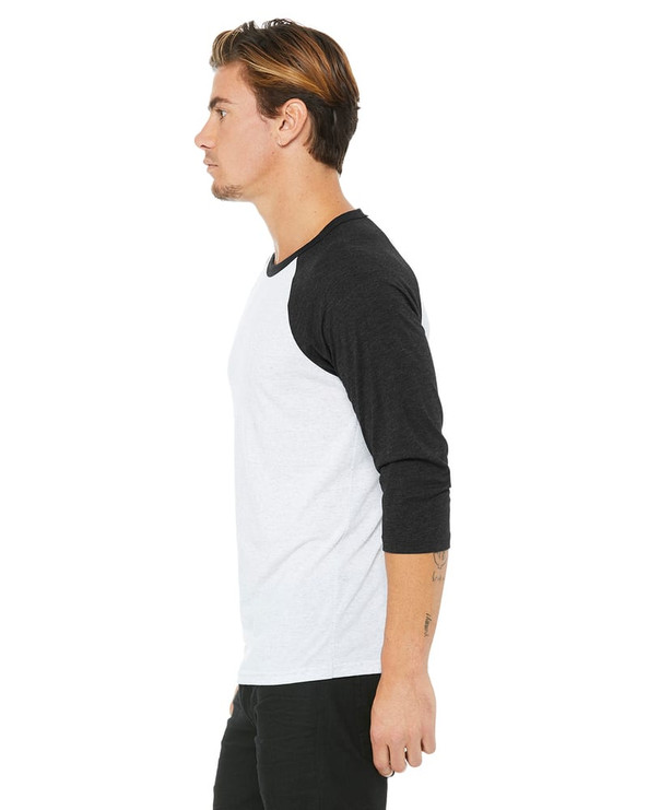 Bella+Canvas 3200 - Unisex 3/4-Sleeve Baseball T-Shirt