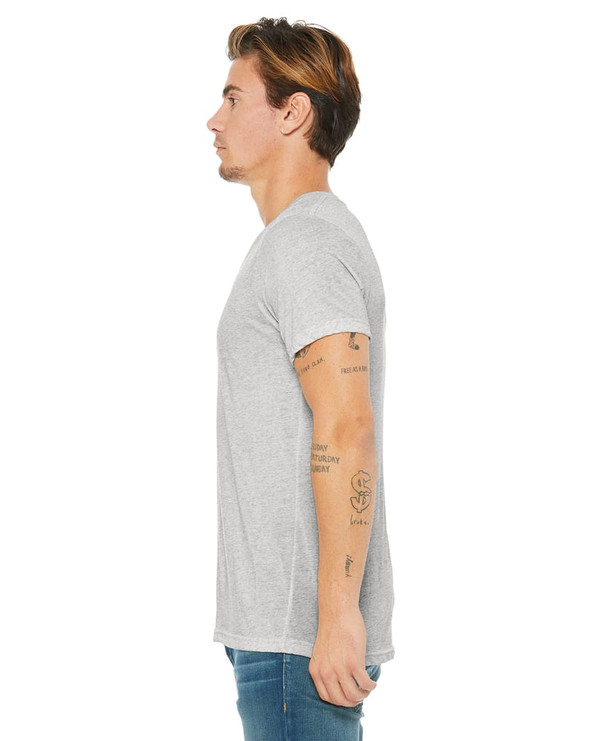 Bella+Canvas 3415C - t-shirt unisexe Triblend à manches courtes avec encolure en V
