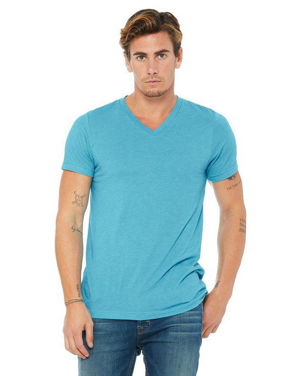 Bella+Canvas 3415C - t-shirt unisexe Triblend à manches courtes avec encolure en V