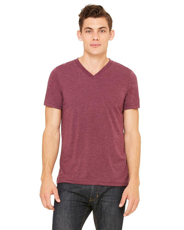 Bella+Canvas 3415C - t-shirt unisexe Triblend à manches courtes avec encolure en V