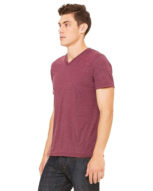 Bella+Canvas 3415C - t-shirt unisexe Triblend à manches courtes avec encolure en V