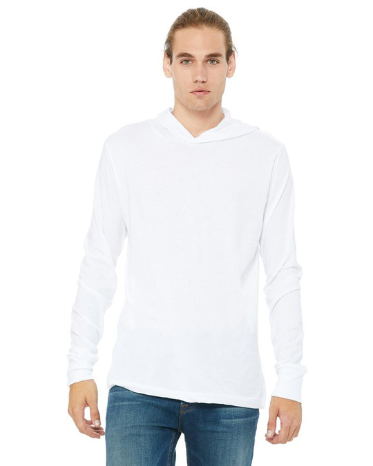 Bella+Canvas 3512 - Sudadera con capucha de manga larga unisex de jersey