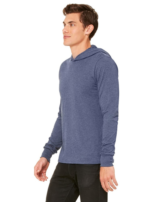 Bella+Canvas 3512 - Sudadera con capucha de manga larga unisex de jersey