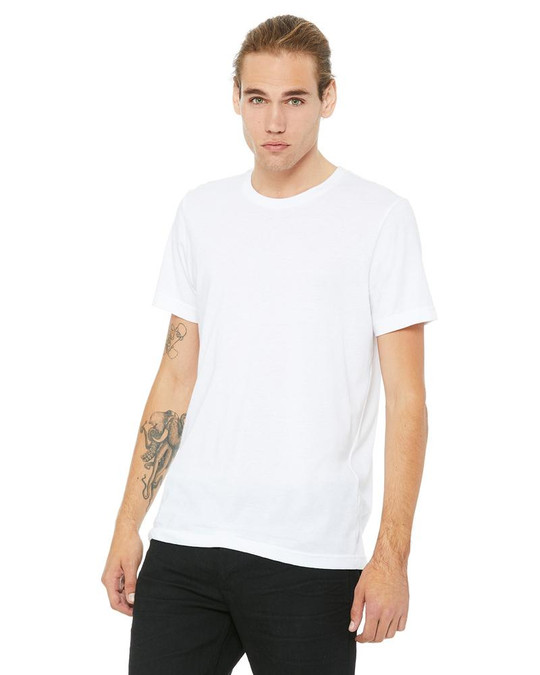 Bella+Canvas 3650 - Camiseta de manga corta de poliéster y algodón