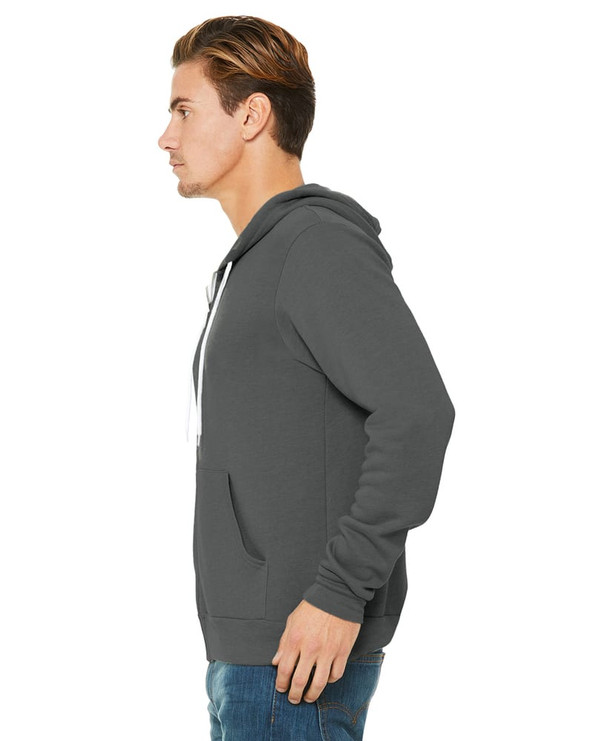 Bella+Canvas 3739 - Unisex Poly-Cotton Fleece Full-Zip Hoodie