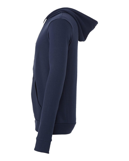 Bella+Canvas 3739 - Unisex Poly-Cotton Fleece Full-Zip Hoodie