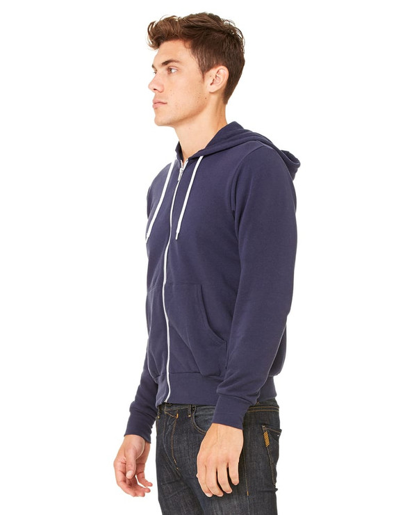 Bella+Canvas 3739 - Unisex Poly-Cotton Fleece Full-Zip Hoodie