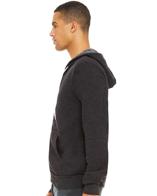Bella+Canvas 3739 - Unisex Poly-Cotton Fleece Full-Zip Hoodie