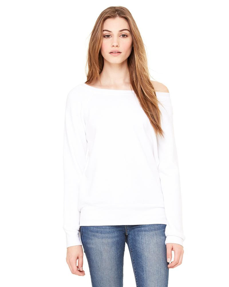 Bella+Canvas 7501 - Ladies Sponge Fleece Wide Neck Sweatshirt