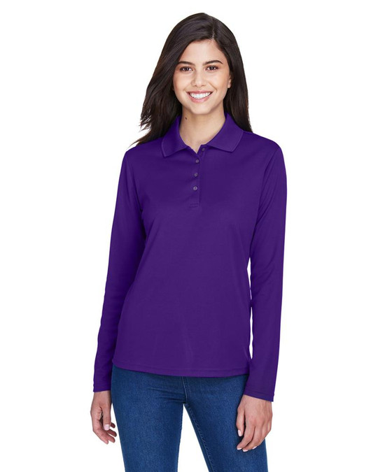 Ash City Core 365 78192 - Pinnacle Pour Femme Polos En Piqué Performance Core 365™ À Manches Longues