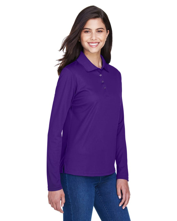 Ash City Core 365 78192 - Pinnacle Pour Femme Polos En Piqué Performance Core 365™ À Manches Longues