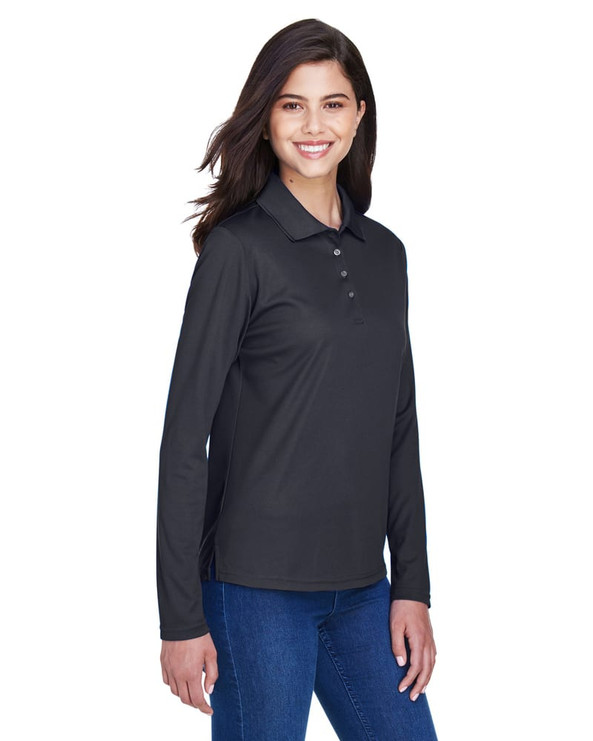 Ash City Core 365 78192 - Pinnacle Pour Femme Polos En Piqué Performance Core 365™ À Manches Longues